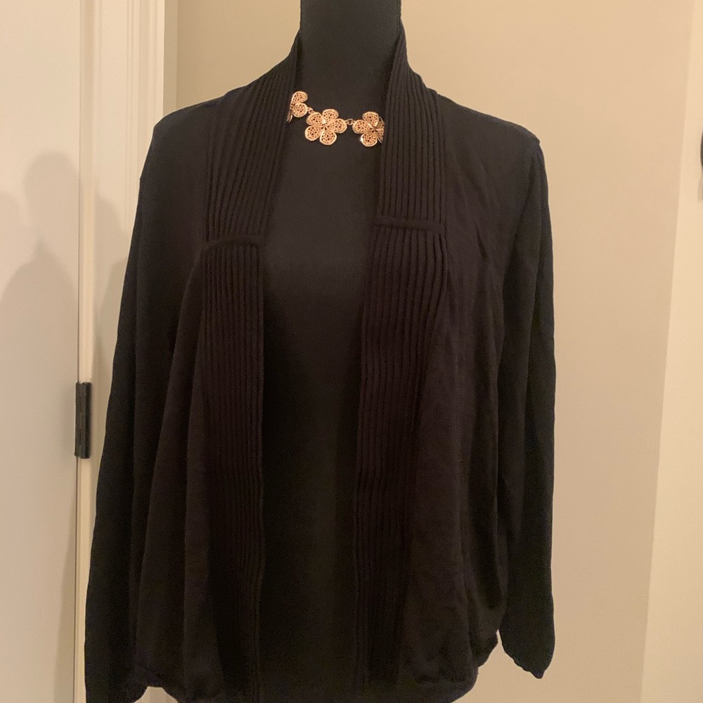 Black cardigan